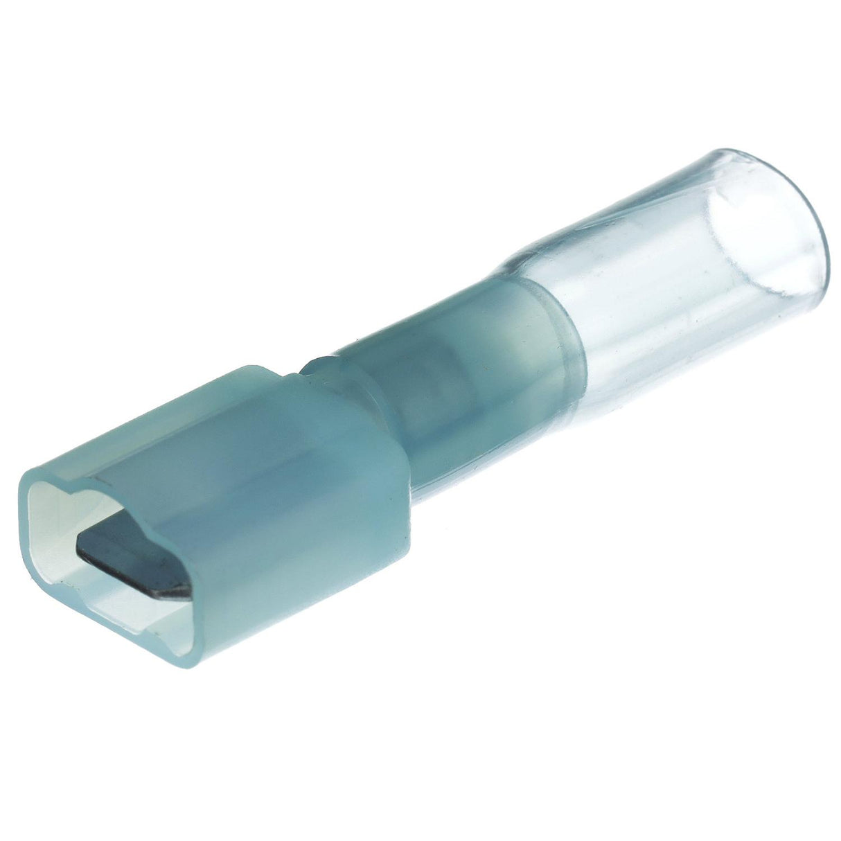Seachoice Heat Shrink Insulated Disconnect, Marine Grade Heat-Shrinkable Male Disconnect Terminals, Blue, Pack of 25, 16-14 Wire Range
