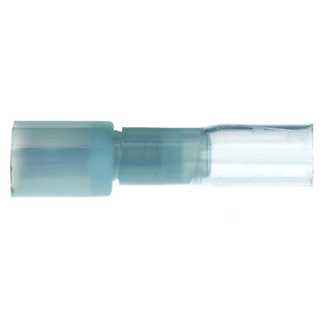 Seachoice Heat Shrink Insulated Disconnect, Marine Grade Heat-Shrinkable Male Disconnect Terminals, Blue, Pack of 25, 16-14 Wire Range