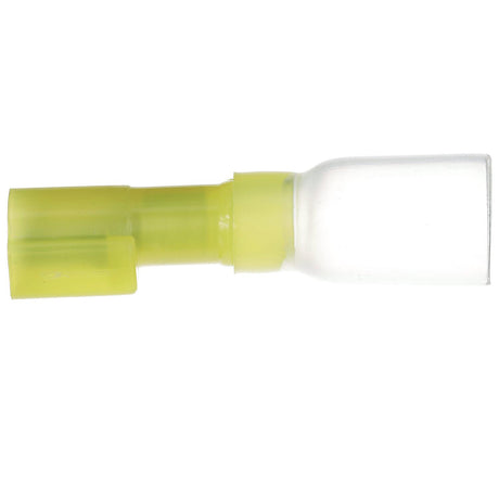 Seachoice Heat Shrink Insulated Disconnect, Marine Grade Heat-Shrinkable Male Disconnect Terminals, Yellow, Pack of 25, 12-10 Wire Range