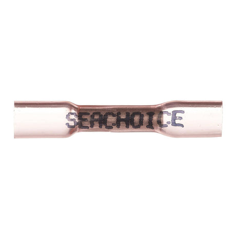 Seachoice Heat Shrink Butt Connector, Marine Grade Heat-Shrinkable Butt Splices, Red, Pack of 100, 22-18 Wire Range
