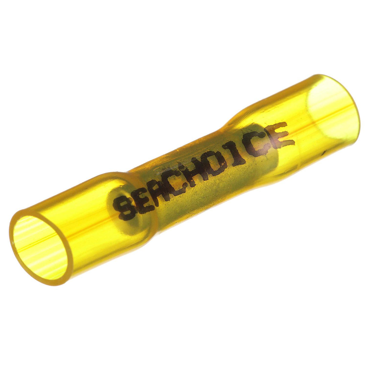 Seachoice Heat Shrink Butt Connector, Marine Grade Heat-Shrinkable Butt Splices, Yellow, Pack of 100, 12-10 Wire Range