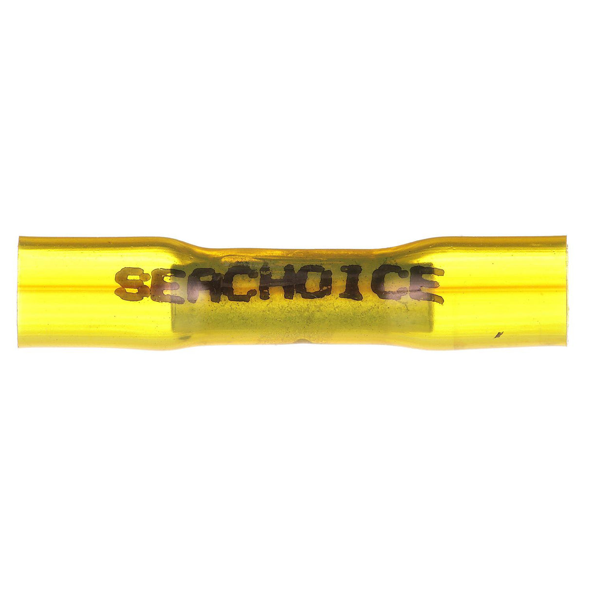Seachoice Heat Shrink Butt Connector, Marine Grade Heat-Shrinkable Butt Splices, Yellow, Pack of 100, 12-10 Wire Range