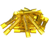 Seachoice Heat Shrink Butt Connector, Marine Grade Heat-Shrinkable Butt Splices, Yellow, Pack of 100, 12-10 Wire Range