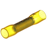 Seachoice Step Down 3-to-1 Heat Shrink Butt Connector, Marine Grade Heat-Shrinkable Butt Splices, Yellow, Pack of 10, 16-14 to 12-10 Wire Range