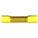 Seachoice Step Down 3-to-1 Heat Shrink Butt Connector, Marine Grade Heat-Shrinkable Butt Splices, Yellow, Pack of 10, 16-14 to 12-10 Wire Range