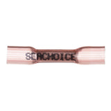 Seachoice 3-to-1 Heat Shrink Butt Connector, Marine Grade Heat-Shrinkable Butt Splices, Red, Pack of 500, 22-18 Wire Range