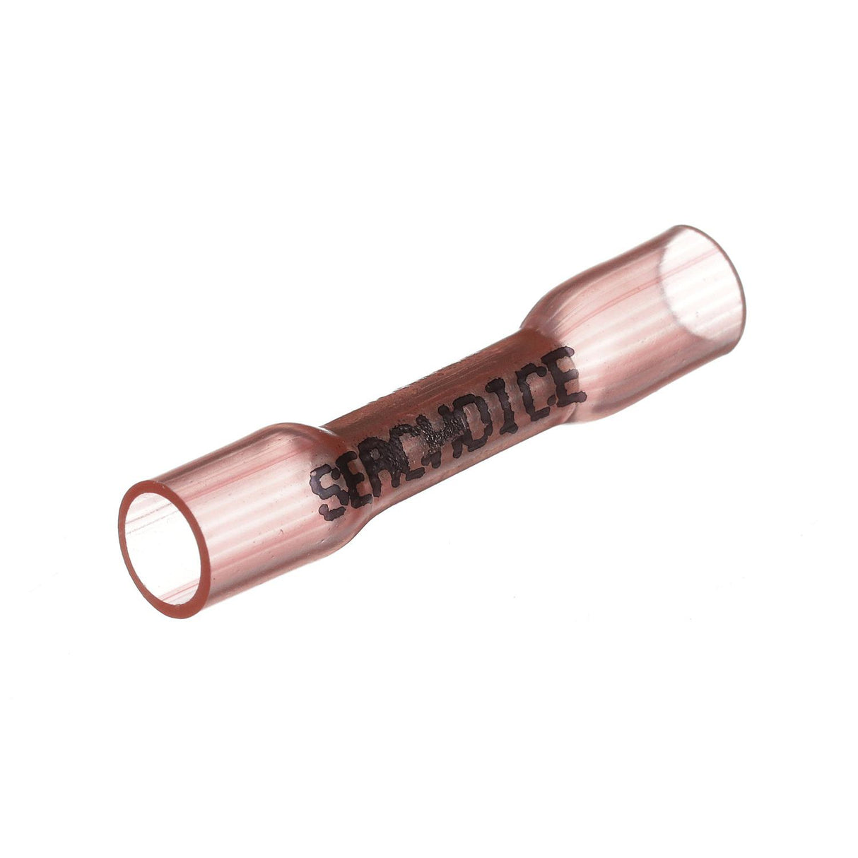 Seachoice 3-to-1 Heat Shrink Butt Connector, Marine Grade Heat-Shrinkable Butt Splices, Red, Pack of 500, 22-18 Wire Range