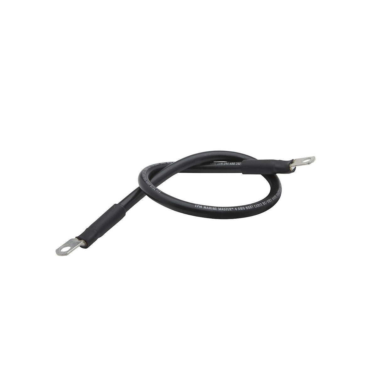 Seachoice 63021 4 AWG Marine Grade Cable, Black, 2 Ft.