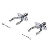 Seachoice Top-Mount Rowlock Set, Chrome-Plated Zinc, Includes 2 Rowlocks w/ Locking Pins and Sockets