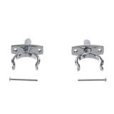 Seachoice Top-Mount Rowlock Set, Chrome-Plated Zinc, Includes 2 Rowlocks w/ Locking Pins and Sockets