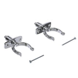 Seachoice Top-Mount Rowlock Set, Chrome-Plated Zinc, Includes 2 Rowlocks w/ Locking Pins and Sockets
