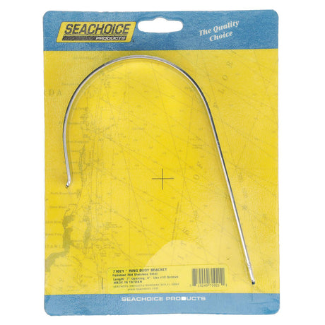 Seachoice Ring Buoy Bracket, Polished 304 Stainless Steel, 4 in. Opening