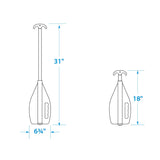 Seachoice 71090 Emergency Multi-Purpose Telescoping Boat Hook and Paddle, Orange, 18-31 In.