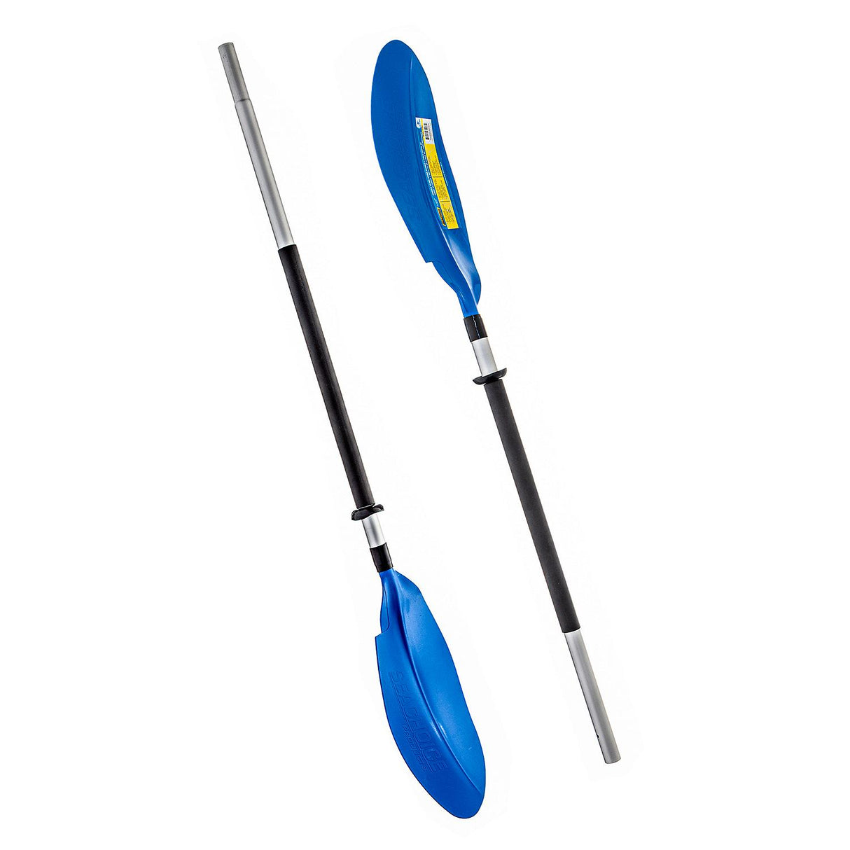 Seachoice 8 Ft. Curved-Blade Kayak Paddle, 2-Piece 1-1/8 in. Diameter Anodized Aluminum Shaft, 17 in. X 7-3/8 in. Blades