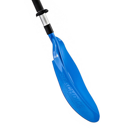 Seachoice 8 Ft. Curved-Blade Kayak Paddle, 2-Piece 1-1/8 in. Diameter Anodized Aluminum Shaft, 17 in. X 7-3/8 in. Blades