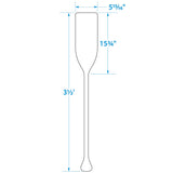 Seachoice 71141 3.5 Ft. Wood Paddle, New Zealand Pine Construction, 15-3/4 In. X 5-7/8 In. Blade, Wide Top Hand Grip, Clear Finish
