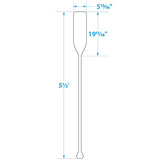 Seachoice 71147 5.5 Ft. Wood Paddle, New Zealand Pine Construction, 19-11/16 In. X 5-7/8 In. Blade, Wide Top Hand Grip, Clear Finish
