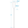Seachoice 71148 6 Ft. Wood Paddle, New Zealand Pine Construction, 19-11/16 In. X 5-7/8 In. Blade, Wide Top Hand Grip, Clear Finish