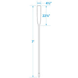 Seachoice 71157 7 Ft. Wood Oar, New Zealand Pine Construction, 21-1/4 In. X 4-5/16 In. Blade, Comfort Grip, Clear Finish