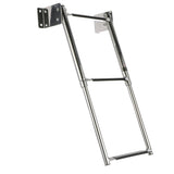 Seachoice Telescoping Transom Mount Ladder, Stainless Steel, 3 Steps, 300 Lb. Capacity