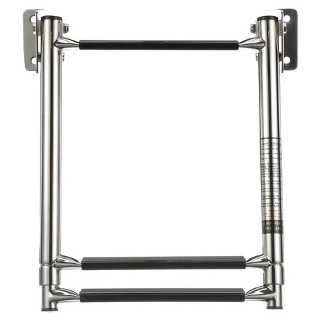 Seachoice Telescoping Transom Mount Ladder, Stainless Steel, 3 Steps, 300 Lb. Capacity