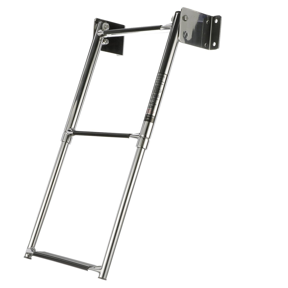 Seachoice Telescoping Transom Mount Ladder, Stainless Steel, 3 Steps, 300 Lb. Capacity