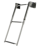Seachoice Telescoping Transom Mount Ladder, Stainless Steel, 3 Steps, 300 Lb. Capacity