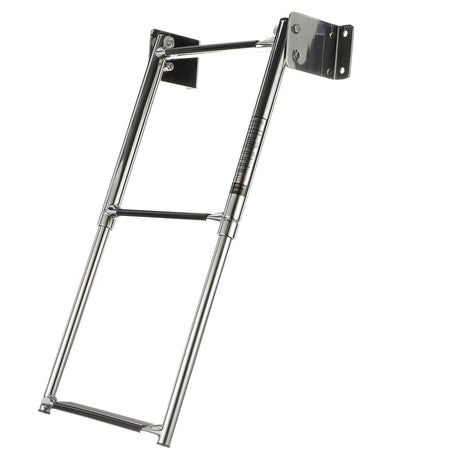 Seachoice Telescoping Transom Mount Ladder, Stainless Steel, 3 Steps, 300 Lb. Capacity