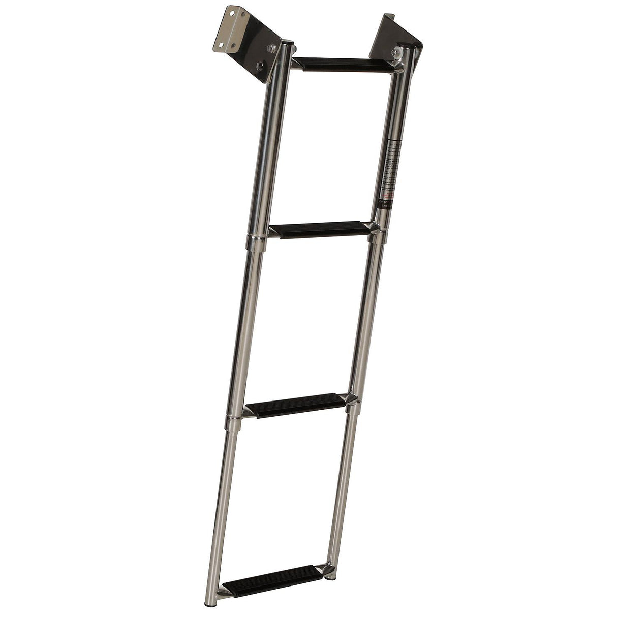 Seachoice Telescoping Transom Mount Ladder, Stainless Steel, 4 Steps, 300 Lb. Capacity