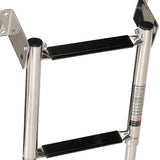 Seachoice Telescoping Transom Mount Ladder, Stainless Steel, 4 Steps, 300 Lb. Capacity
