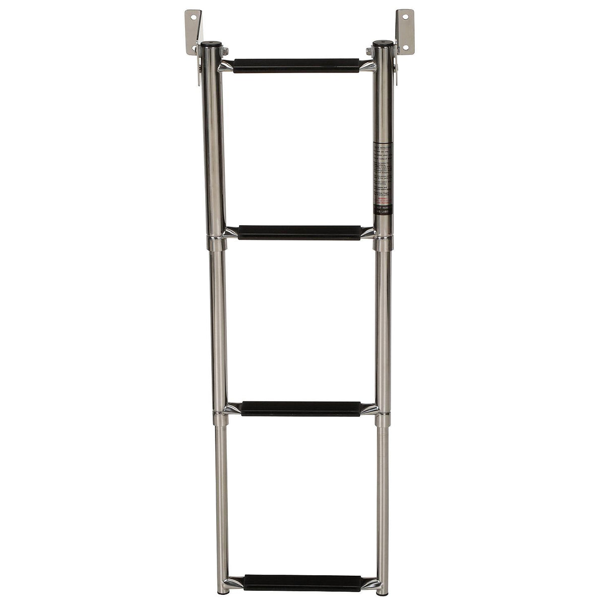 Seachoice Telescoping Transom Mount Ladder, Stainless Steel, 4 Steps, 300 Lb. Capacity