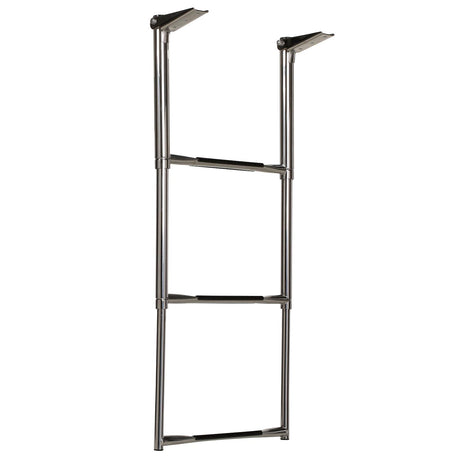 Seachoice 71301 Top Mount Telescoping Ladder for Universal Swim Platform, Stainless Steel Tubing, 3 Step, Ladder Only