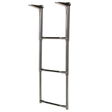 Seachoice 71301 Top Mount Telescoping Ladder for Universal Swim Platform, Stainless Steel Tubing, 3 Step, Ladder Only