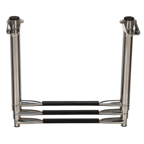 Seachoice 71301 Top Mount Telescoping Ladder for Universal Swim Platform, Stainless Steel Tubing, 3 Step, Ladder Only