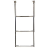 Seachoice 71301 Top Mount Telescoping Ladder for Universal Swim Platform, Stainless Steel Tubing, 3 Step, Ladder Only