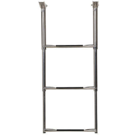 Seachoice 71301 Top Mount Telescoping Ladder for Universal Swim Platform, Stainless Steel Tubing, 3 Step, Ladder Only