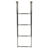 Seachoice 71321 Top Mount Telescoping Ladder for Universal Swim Platform, Stainless Steel Tubing, 4 Step, Ladder Only