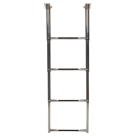 Seachoice 71321 Top Mount Telescoping Ladder for Universal Swim Platform, Stainless Steel Tubing, 4 Step, Ladder Only