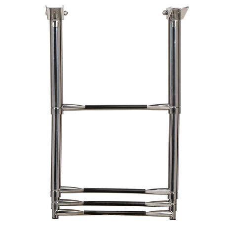 Seachoice 71321 Top Mount Telescoping Ladder for Universal Swim Platform, Stainless Steel Tubing, 4 Step, Ladder Only