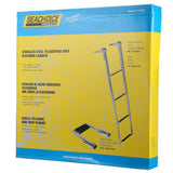 Seachoice 71321 Top Mount Telescoping Ladder for Universal Swim Platform, Stainless Steel Tubing, 4 Step, Ladder Only