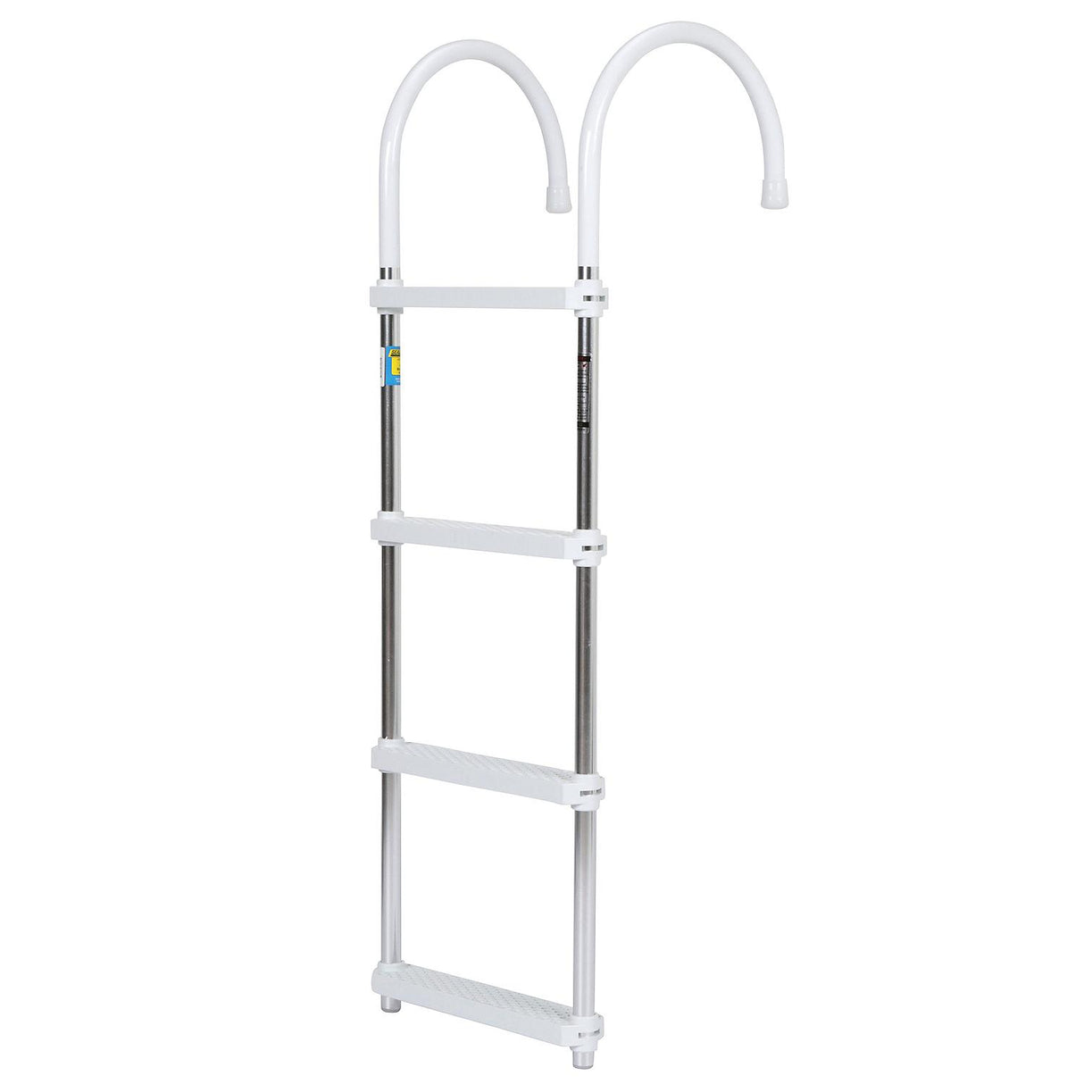 Seachoice Aluminum Boarding Ladder, 4 Steps, 15 in. Wide X 47 in. Tall