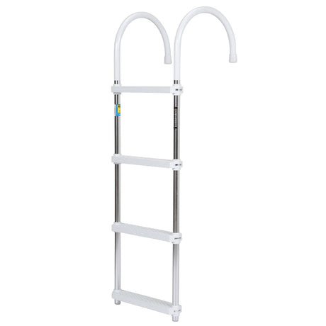 Seachoice Aluminum Boarding Ladder, 4 Steps, 15 in. Wide X 47 in. Tall