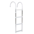 Seachoice Aluminum Boarding Ladder, 4 Steps, 15 in. Wide X 47 in. Tall