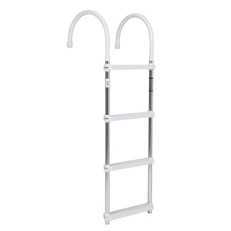 Seachoice Aluminum Boarding Ladder, 4 Steps, 15 in. Wide X 47 in. Tall