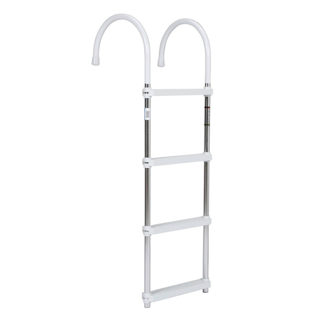 Seachoice Aluminum Boarding Ladder, 4 Steps, 15 in. Wide X 47 in. Tall