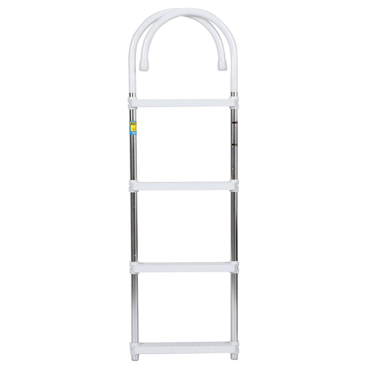 Seachoice Aluminum Boarding Ladder, 4 Steps, 15 in. Wide X 47 in. Tall