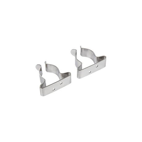 Seachoice Spring Clamps, Pack of 2, Polished Stainless Steel, 1-1.75 in. Size