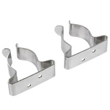 Seachoice Spring Clamps, Pack of 2, Polished Stainless Steel, 1-1.75 in. Size