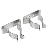 Seachoice Spring Clamps, Pack of 2, Polished Stainless Steel, 1-1.75 in. Size