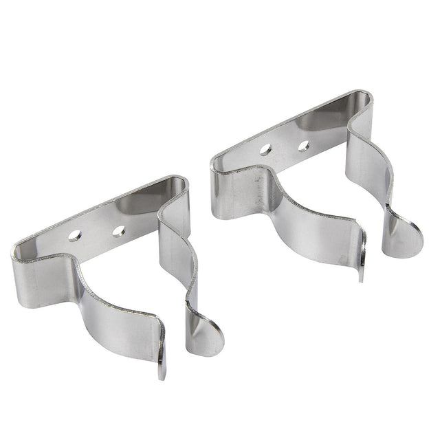 Seachoice Spring Clamps, Pack of 2, Polished Stainless Steel, 1-1.75 in. Size